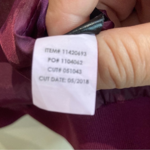 TORRID Sz  3 Embroidered Satin Finish Oversized Ribbed Hem & Cuffs Bomber Jacket - Picture 12 of 15